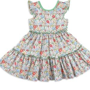 Serendipity by Shrimp and Grits Kids Knit floral twirl dress
